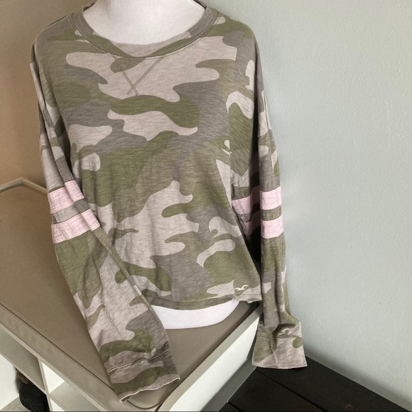 Hollister Camo Long Sleeve Crew Neck - Picture 5 of 5